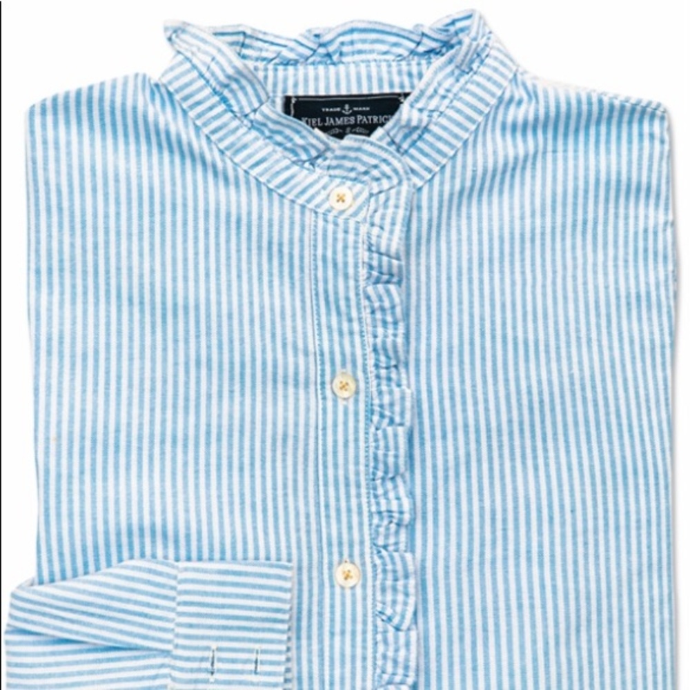 KJP Sebago Lake Ruffle button down